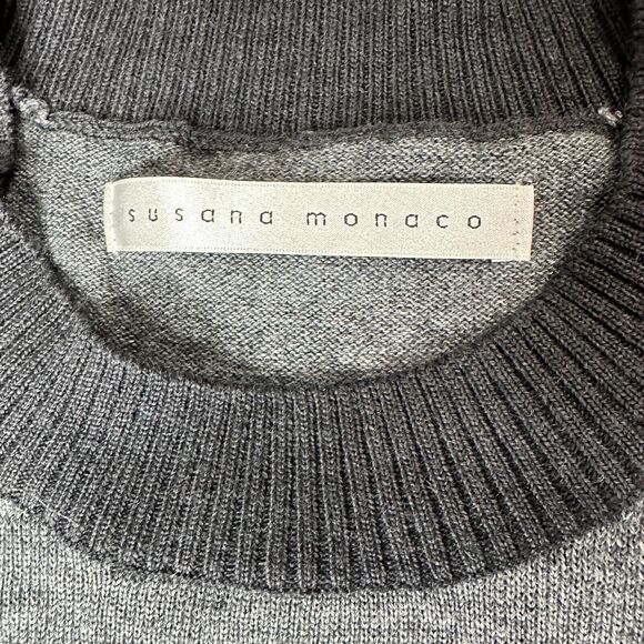 Susana Monaco Color Block Wool Blend Sweater Sheath Dress Women Small NWT - Picture 2 of 11